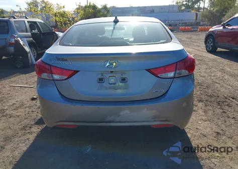 2013 Hyundai Elantra Limited from USA, damaged, VIN KMHDH4AE9DU527203